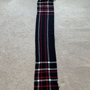 Black Plaid Scarf